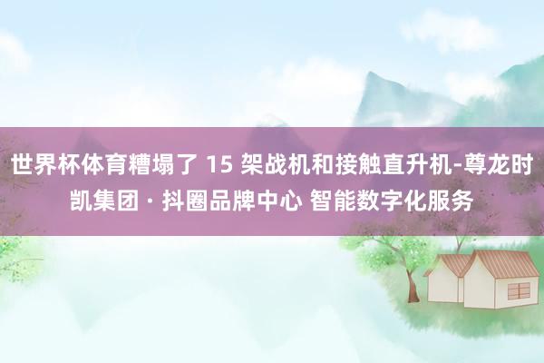 世界杯体育糟塌了 15 架战机和接触直升机-尊龙时凯集团 · 抖圈品牌中心 智能数字化服务