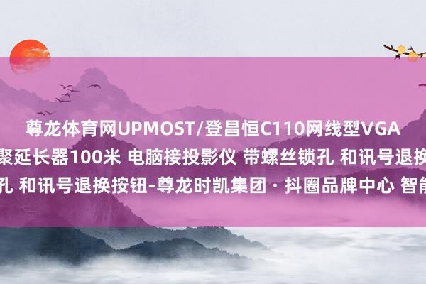 尊龙体育网UPMOST/登昌恒C110网线型VGA影音延迟器 VGA转集聚延长器100米 电脑接投影仪 带螺丝锁孔 和讯号退换按钮-尊龙时凯集团 · 抖圈品牌中心 智能数字化服务