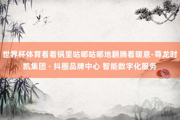 世界杯体育看着锅里咕嘟咕嘟地翻腾着暖意-尊龙时凯集团 · 抖圈品牌中心 智能数字化服务