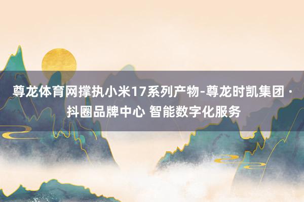 尊龙体育网撑执小米17系列产物-尊龙时凯集团 · 抖圈品牌中心 智能数字化服务