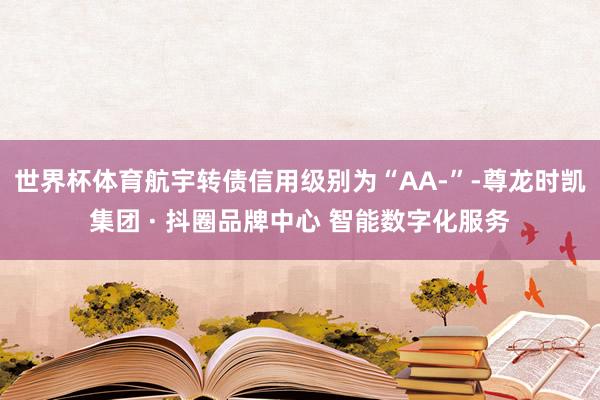 世界杯体育航宇转债信用级别为“AA-”-尊龙时凯集团 · 抖圈品牌中心 智能数字化服务
