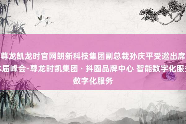 尊龙凯龙时官网朗新科技集团副总裁孙庆平受邀出席本届峰会-尊龙时凯集团 · 抖圈品牌中心 智能数字化服务