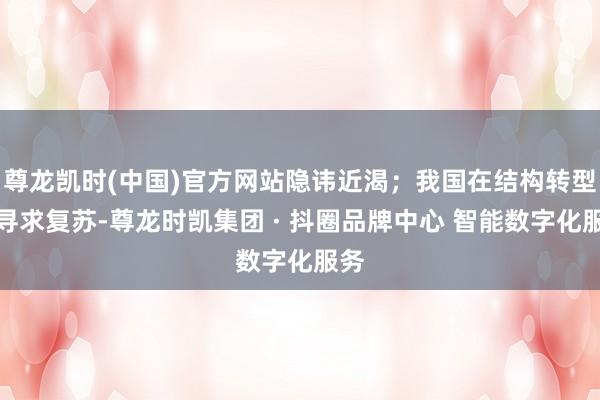 尊龙凯时(中国)官方网站隐讳近渴；我国在结构转型中寻求复苏-尊龙时凯集团 · 抖圈品牌中心 智能数字化服务